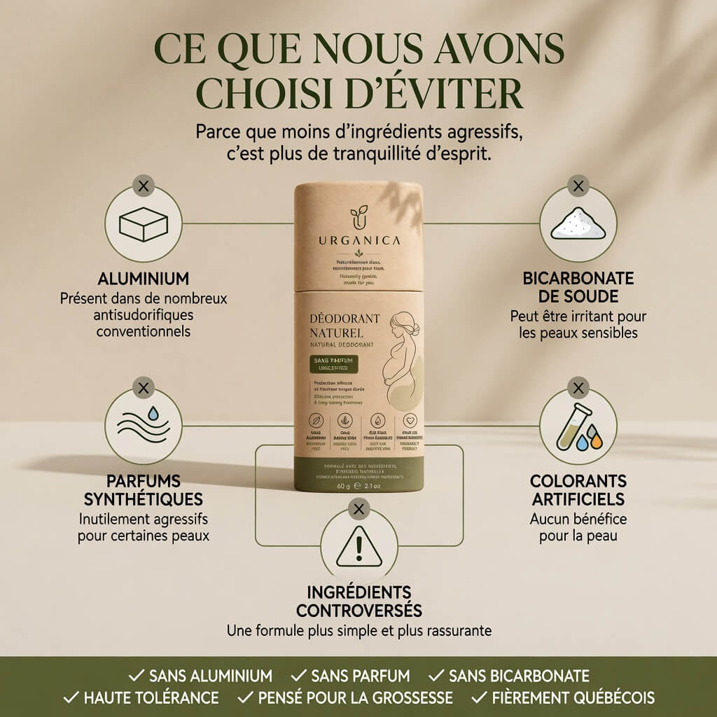 Déodorant naturel sans parfum — Femme enceinte & peaux sensibles